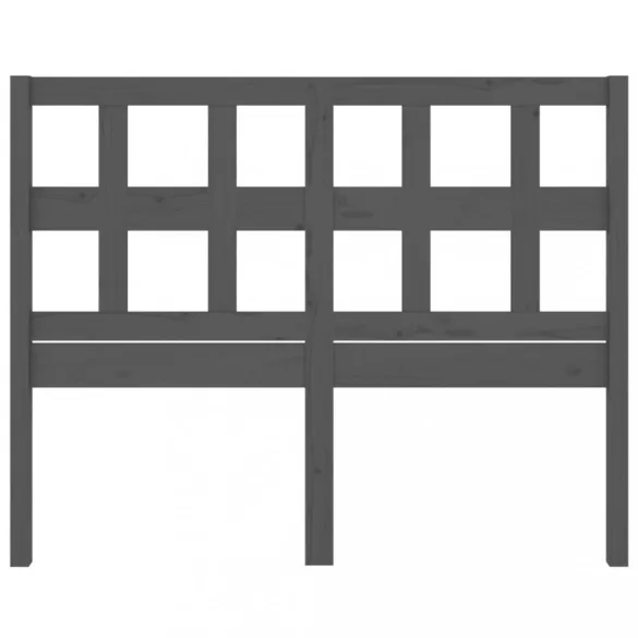 szürke tömör fenyőfa ágyfejtámla 165,5 x 4 x 100 cm