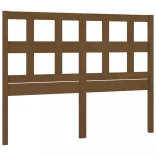 mézbarna tömör fenyőfa ágyfejtámla 205,5x4x100 cm