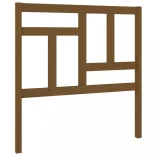 mézbarna tömör fenyőfa ágyfejtámla 80,5x4x100cm