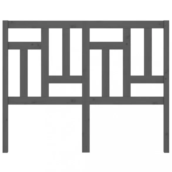 szürke tömör fenyőfa ágyfejtámla 205,5x4x100 cm