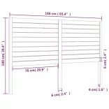 tömör fenyőfa ágyfejtámla 166 x 4 x 100 cm