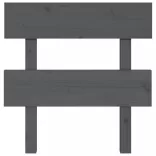 szürke tömör fenyőfa ágyfejtámla 93,5 x 3 x 81 cm