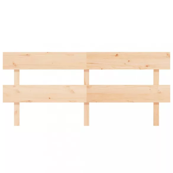 tömör fenyőfa ágyfejtámla 204x3x81 cm
