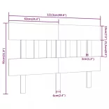 tömör fenyőfa ágyfejtámla 123,5x3x81 cm