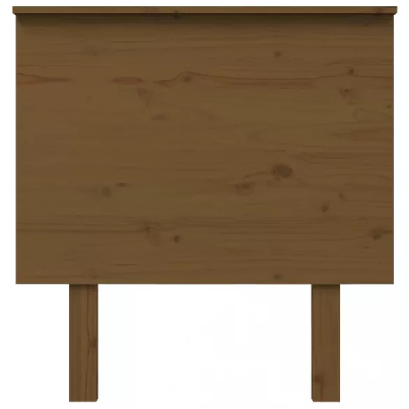 mézbarna tömör fenyőfa ágyfejtámla 79x6x82,5 cm
