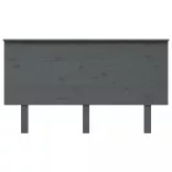 szürke tömör fenyőfa ágyfejtámla 144x6x82,5 cm