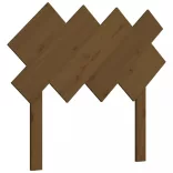 mézbarna tömör fenyőfa ágyfejtámla 92x3x81 cm