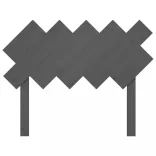 szürke tömör fenyőfa ágyfejtámla 104x3x80,5 cm