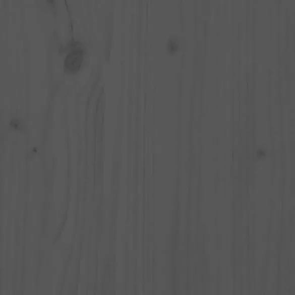 szürke tömör fenyőfa ágyfejtámla 104x3x80,5 cm