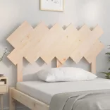 tömör fenyőfa ágyfejtámla 122,5x3x80,5 cm