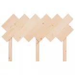 tömör fenyőfa ágyfejtámla 122,5x3x80,5 cm