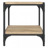 sonoma tölgy színű szerelt fa és acél TV-szekrény 40x33x41 cm