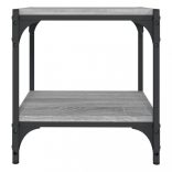 szürke sonoma színű szerelt fa és acél TV-szekrény 40x33x41cm