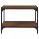 barna tölgyszínű szerelt fa TV-szekrény 60x33x41 cm