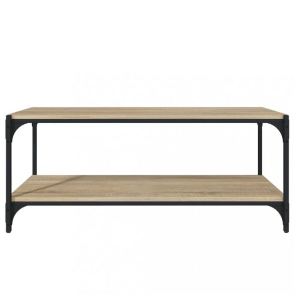 sonoma tölgy színű szerelt fa és acél TV-szekrény 100x33x41 cm