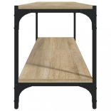 sonoma tölgy színű szerelt fa és acél TV-szekrény 100x33x41 cm