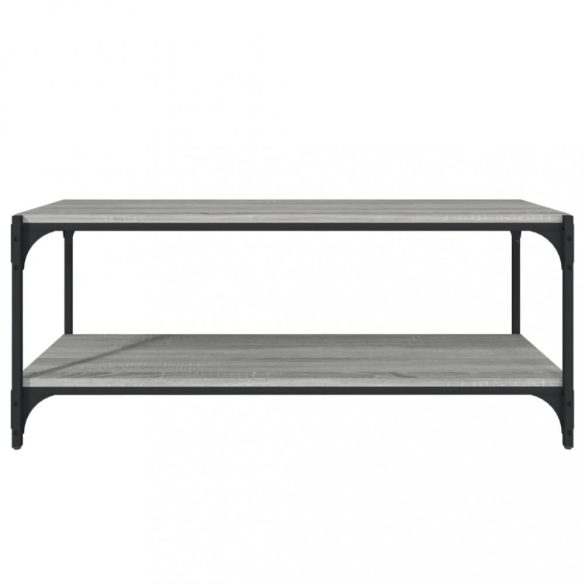 szürke sonoma színű szerelt fa és acél TV-szekrény 100x33x41 cm