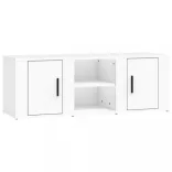 fehér szerelt fa TV-szekrény 100x31,5x35 cm