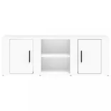 fehér szerelt fa TV-szekrény 100x31,5x35 cm