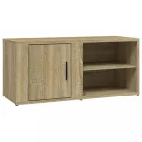 2 db sonoma tölgy színű szerelt fa TV-szekrény 80x31,5x36 cm
