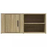 2 db sonoma tölgy színű szerelt fa TV-szekrény 80x31,5x36 cm