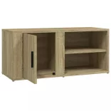 2 db sonoma tölgy színű szerelt fa TV-szekrény 80x31,5x36 cm