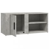 2 db betonszürke szerelt fa TV-szekrény 80x31,5x36 cm