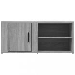 2 db szürke sonoma színű szerelt fa TV-szekrény 80x31,5x36 cm