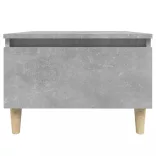 betonszürke szerelt fa dohányzóasztal 90x49x45 cm