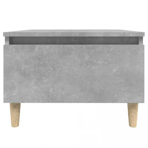 betonszürke szerelt fa dohányzóasztal 90x49x45 cm