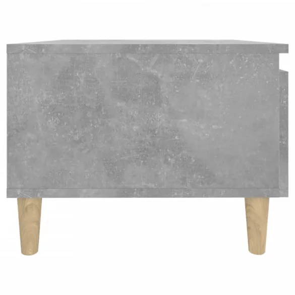 betonszürke szerelt fa dohányzóasztal 90x49x45 cm