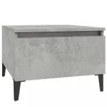 betonszürke szerelt fa dohányzóasztal 90x49x45 cm