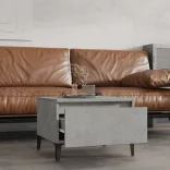 betonszürke szerelt fa dohányzóasztal 90x49x45 cm