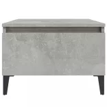 betonszürke szerelt fa dohányzóasztal 90x49x45 cm