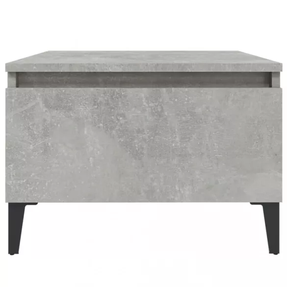 betonszürke szerelt fa dohányzóasztal 90x49x45 cm