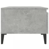 betonszürke szerelt fa dohányzóasztal 90x49x45 cm