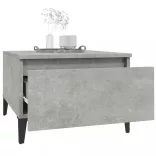 2 db betonszürke szerelt fa kisasztal 50x 46 x 35 cm
