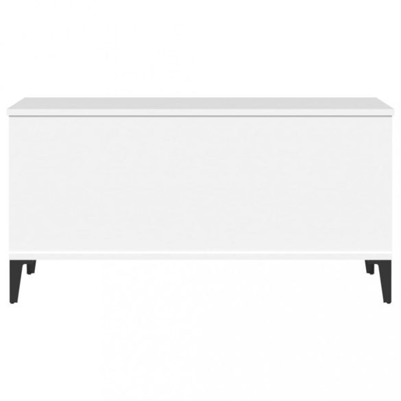 fehér szerelt fa dohányzóasztal 90x44,5x45 cm