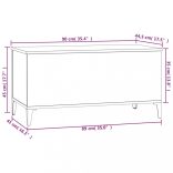 fehér szerelt fa dohányzóasztal 90x44,5x45 cm