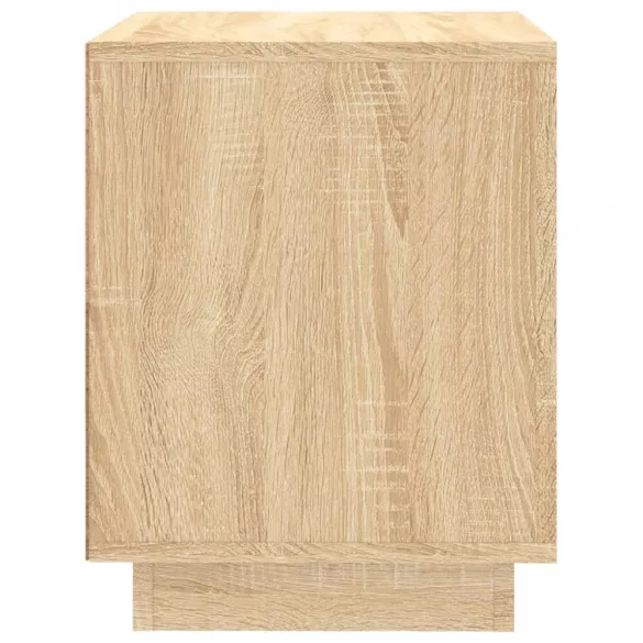 sonoma tölgy színű szerelt fa éjjeliszekrény 44x35x45 cm