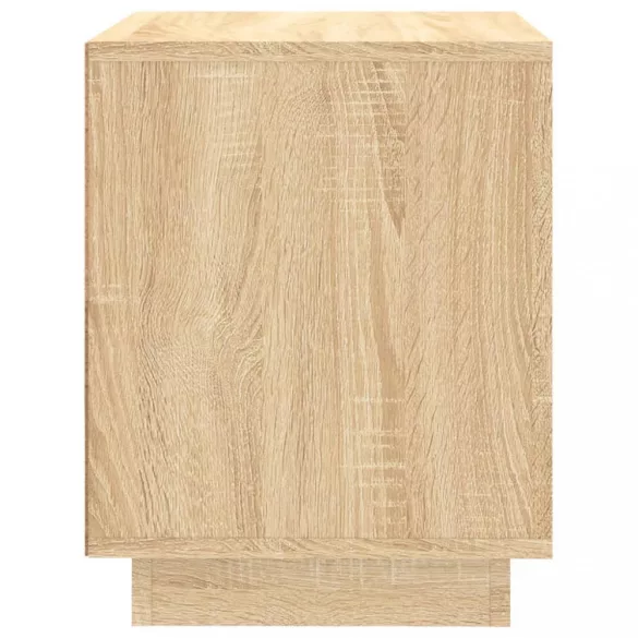 2 db sonoma tölgy színű szerelt fa éjjeliszekrény 44x35x45 cm