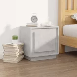 2 db betonszürke szerelt fa éjjeliszekrény 44x35x45 cm