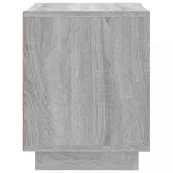 2 db szürke sonoma színű szerelt fa éjjeliszekrény 44x35x45 cm