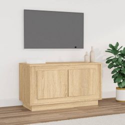   sonoma tölgy színű szerelt fa fali TV-szekrény 80x35x45 cm