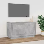 betonszürke szerelt fa TV-szekrény 80x35x45 cm