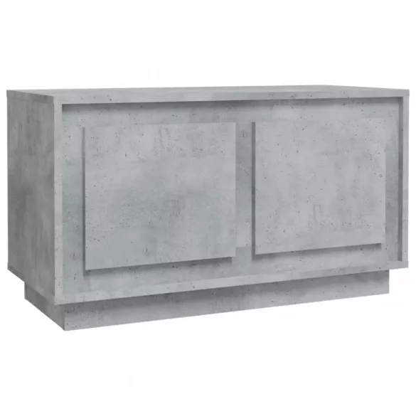 betonszürke szerelt fa TV-szekrény 80x35x45 cm