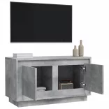 betonszürke szerelt fa TV-szekrény 80x35x45 cm