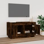 füstös tölgy színű szerelt fa TV-szekrény 80x35x45 cm