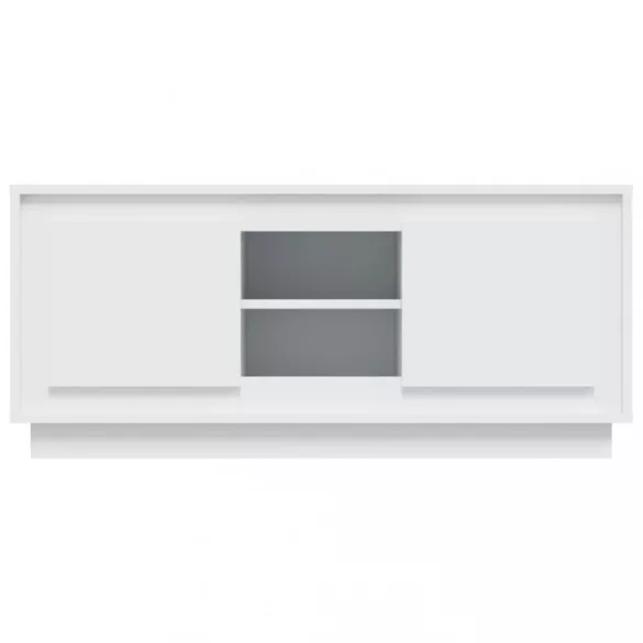 fehér szerelt fa TV-szekrény 102 x 35 x 45 cm