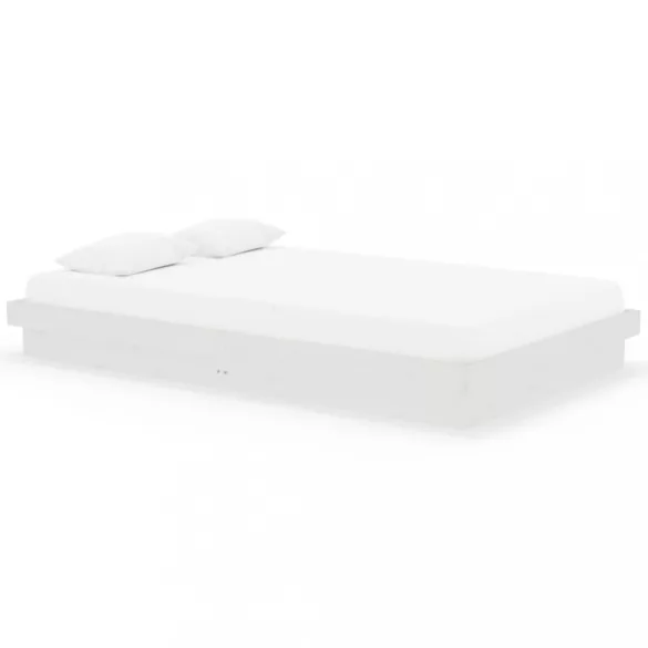 fehér tömör fa ágykeret 120x200 cm